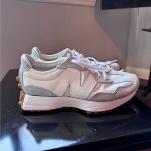 New Balance Women's White and Gray Sneakers